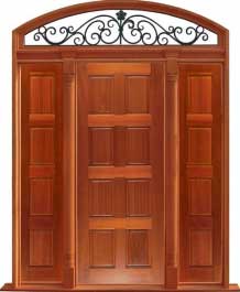 8 panel: door in frame