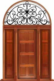 8 panel: door in frame