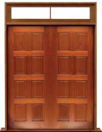 8 panel: door in frame