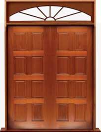 8 panel: door in frame