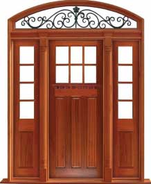 ashgrove: double door +  two sidelights