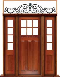 ashgrove: double door +  two sidelights